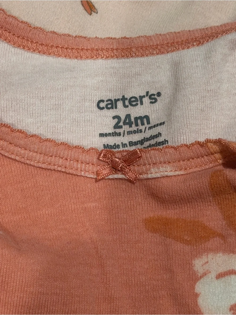 Carters onesie sleeve tiny